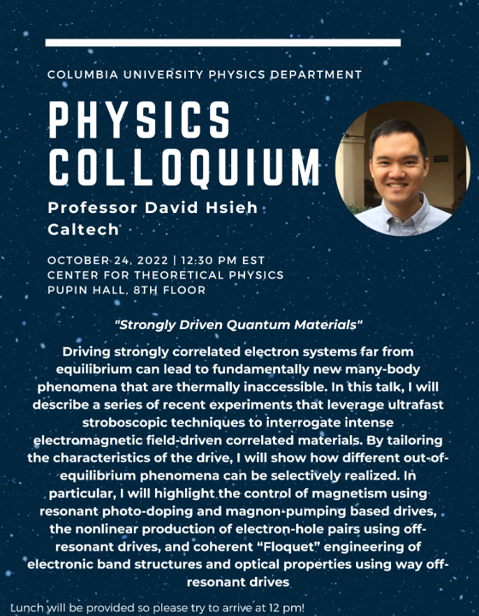 David Hsieh Colloquium Flyer 