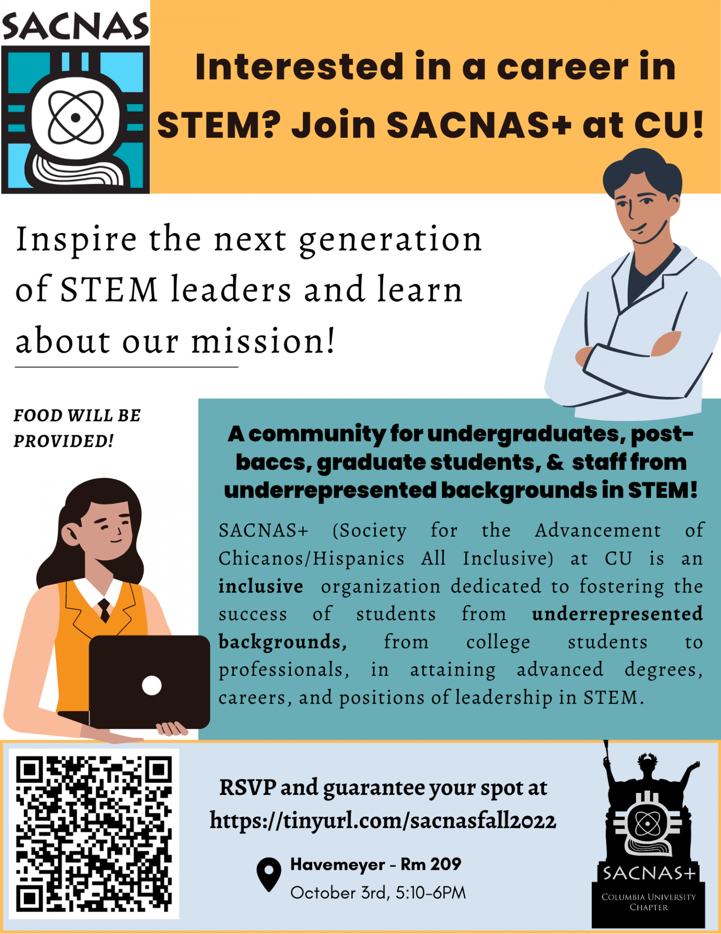 SACNAS Information Session Event Flyer