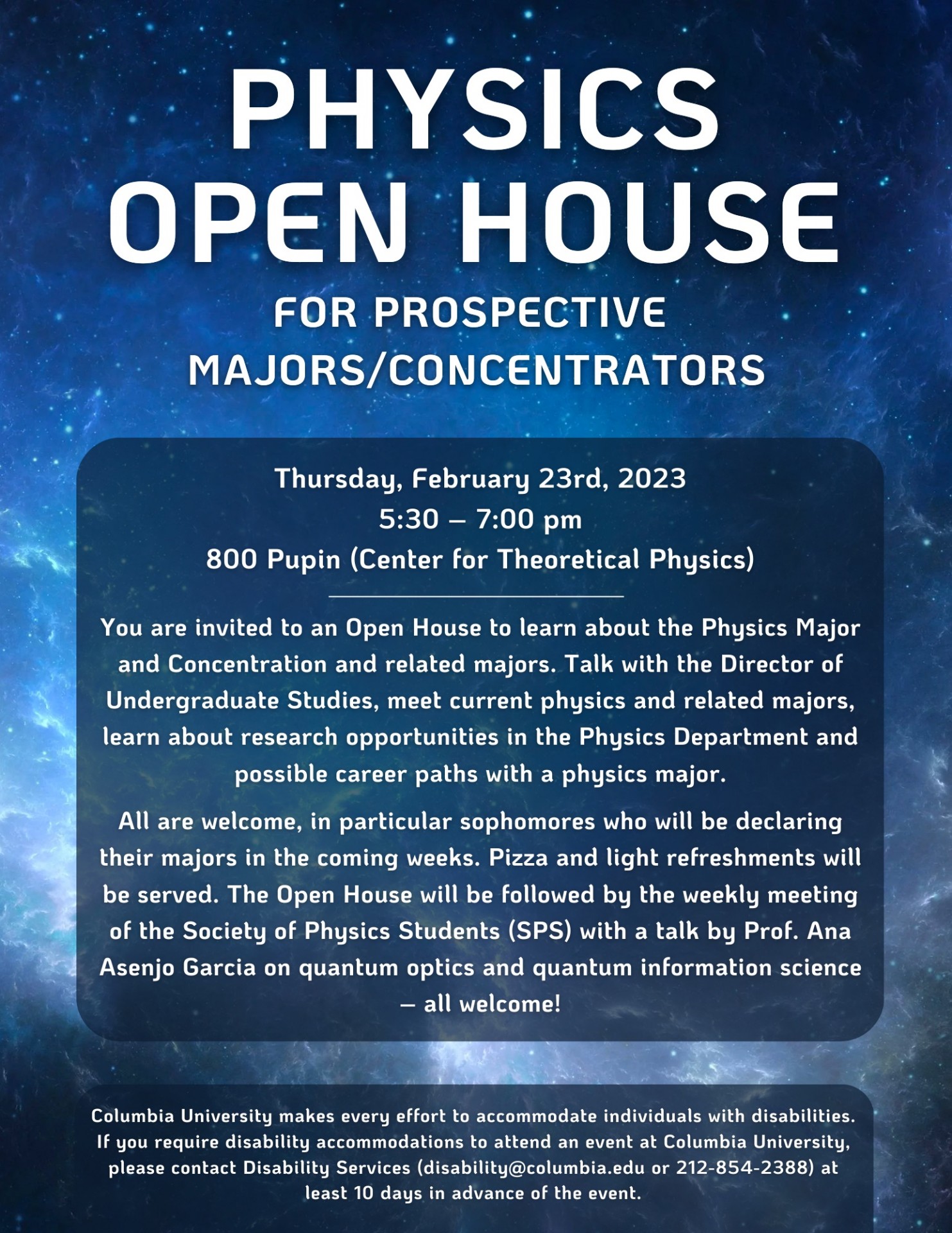 Physics Open House