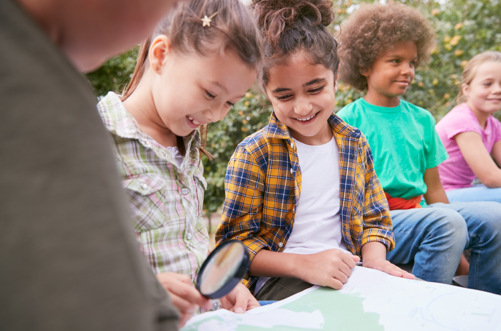 Children reading together