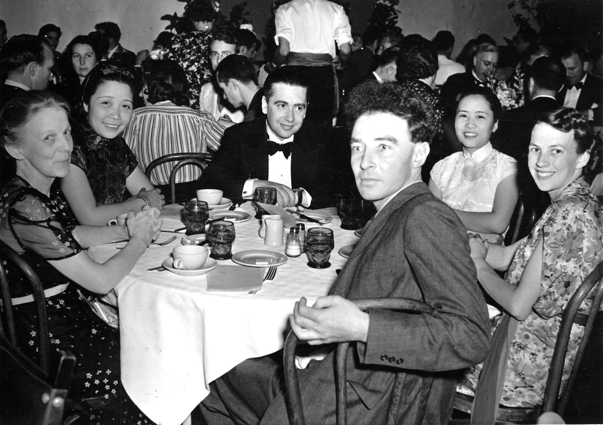 Chien Shiung Wu with scientific peers J. Robert Oppenheimer and Isidor Isaac Rabi.