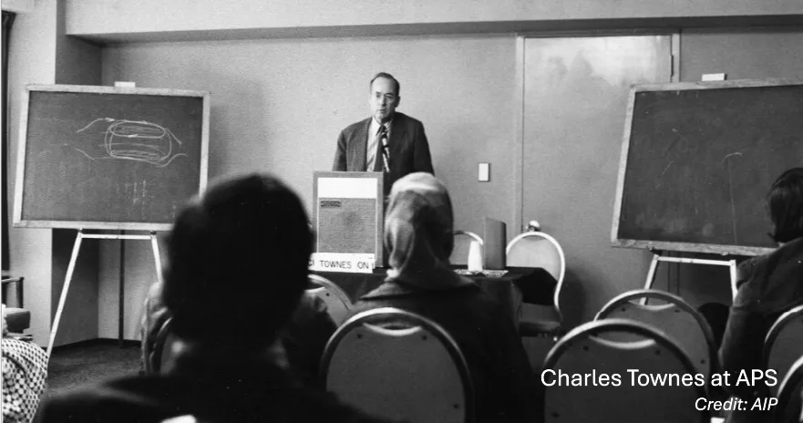 Charles Townes at APS
