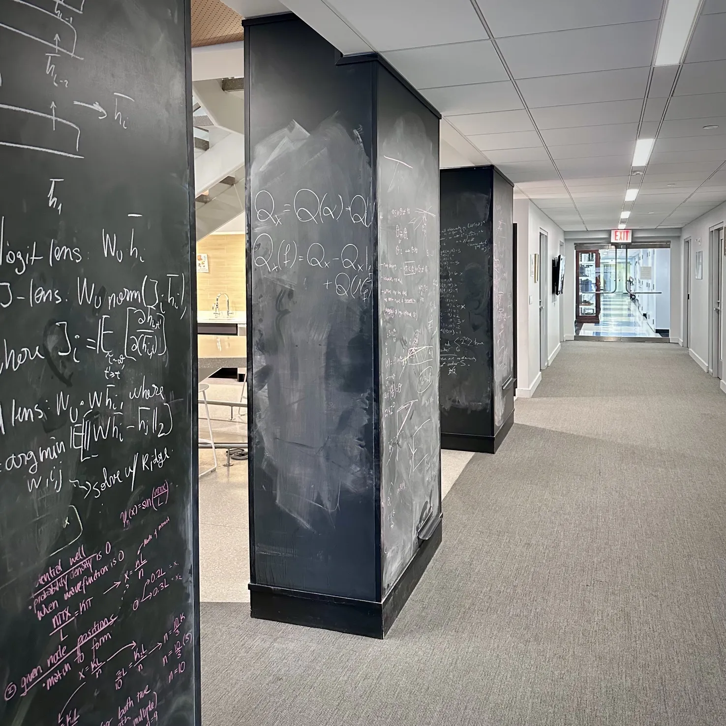 Community blackboards at the Center for Theoretical Physics 
