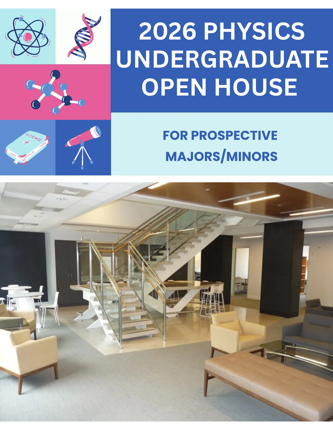 Poster and photo of Theory Center